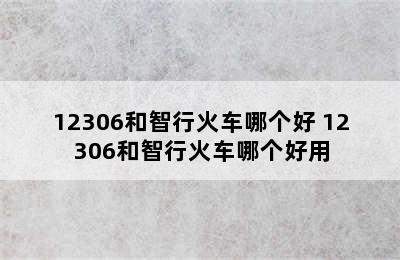 12306和智行火车哪个好 12306和智行火车哪个好用